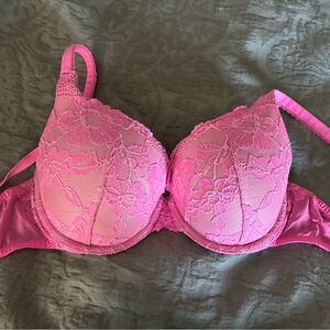 Victoria's Secret Vibrant Pink Lace Bra